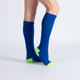 Chaussettes de Compression - Bleu et Vert