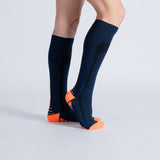 Chaussettes de Compression - Bleu et Orange