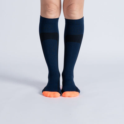 Chaussettes de Compression - Bleu et Orange