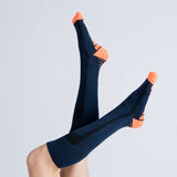 Chaussettes de Compression - Bleu et Orange