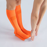 Chaussettes de Compression - Orange et Blanc