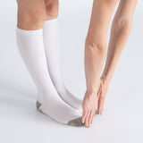 Chaussettes de Compression - Blanc et Gris