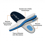 Chaussures Orthopédiques Stretch à Coussinets - Noir Bleu Ciel
