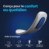Lot de 3 - Semelles Orthopédiques en Gel pour Voûte Plantaire