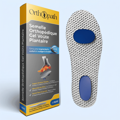 Semelles Orthopédiques en Gel pour Voûte Plantaire