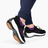 Chaussures Orthopédiques Stretch à Coussinets - Noir Violet