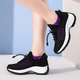 Chaussures Orthopédiques Stretch à Coussinets - Noir Violet