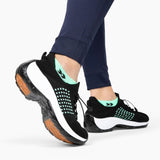 Chaussures Orthopédiques Stretch à Coussinets - Noir Bleu Ciel