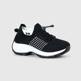 Chaussures Orthopédiques Stretch à Coussinets - Noir Blanc