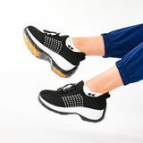 Chaussures Orthopédiques Stretch à Coussinets - Noir Blanc