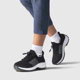 Chaussures Orthopédiques Stretch à Coussinets - Noir Blanc