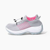Chaussures Orthopédiques Stretch à Coussinets - Gris Rose