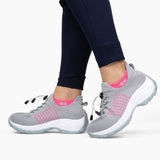 Chaussures Orthopédiques Stretch à Coussinets - Gris Rose