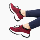 Chaussures Orthopédiques Stretch à Coussinets - Rouge