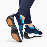 Chaussures Orthopédiques Stretch à Coussinets - Blanc Bleu