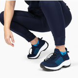 Chaussures Orthopédiques Stretch à Coussinets - Blanc Bleu